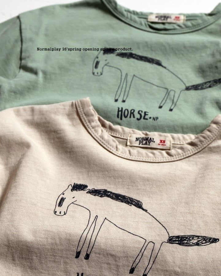 [NORMALPLAY]horse single T