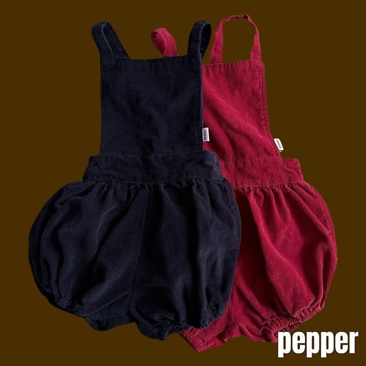 [pepper]コーデュロイショートサロペット