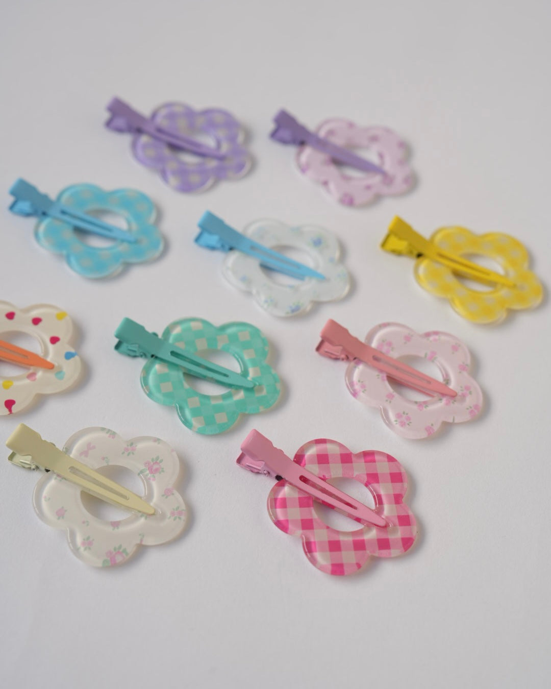 フラワー前髪クリップ