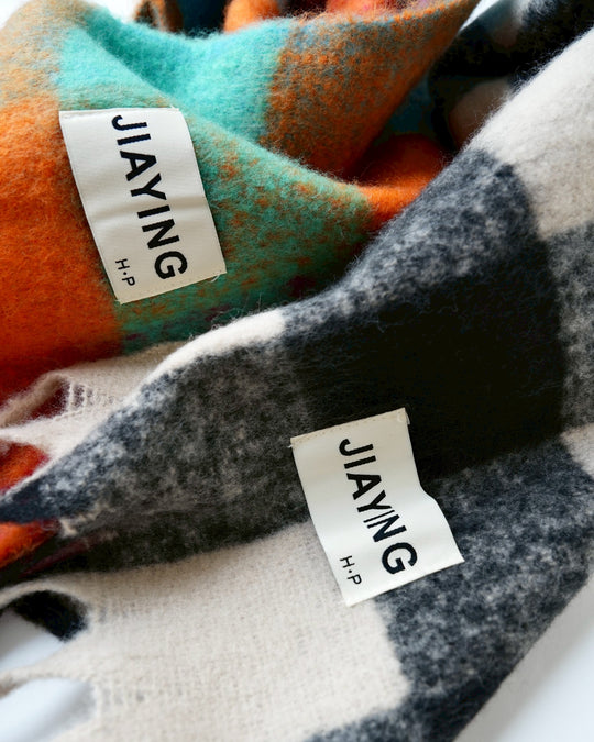 ブロックチェックマフラー