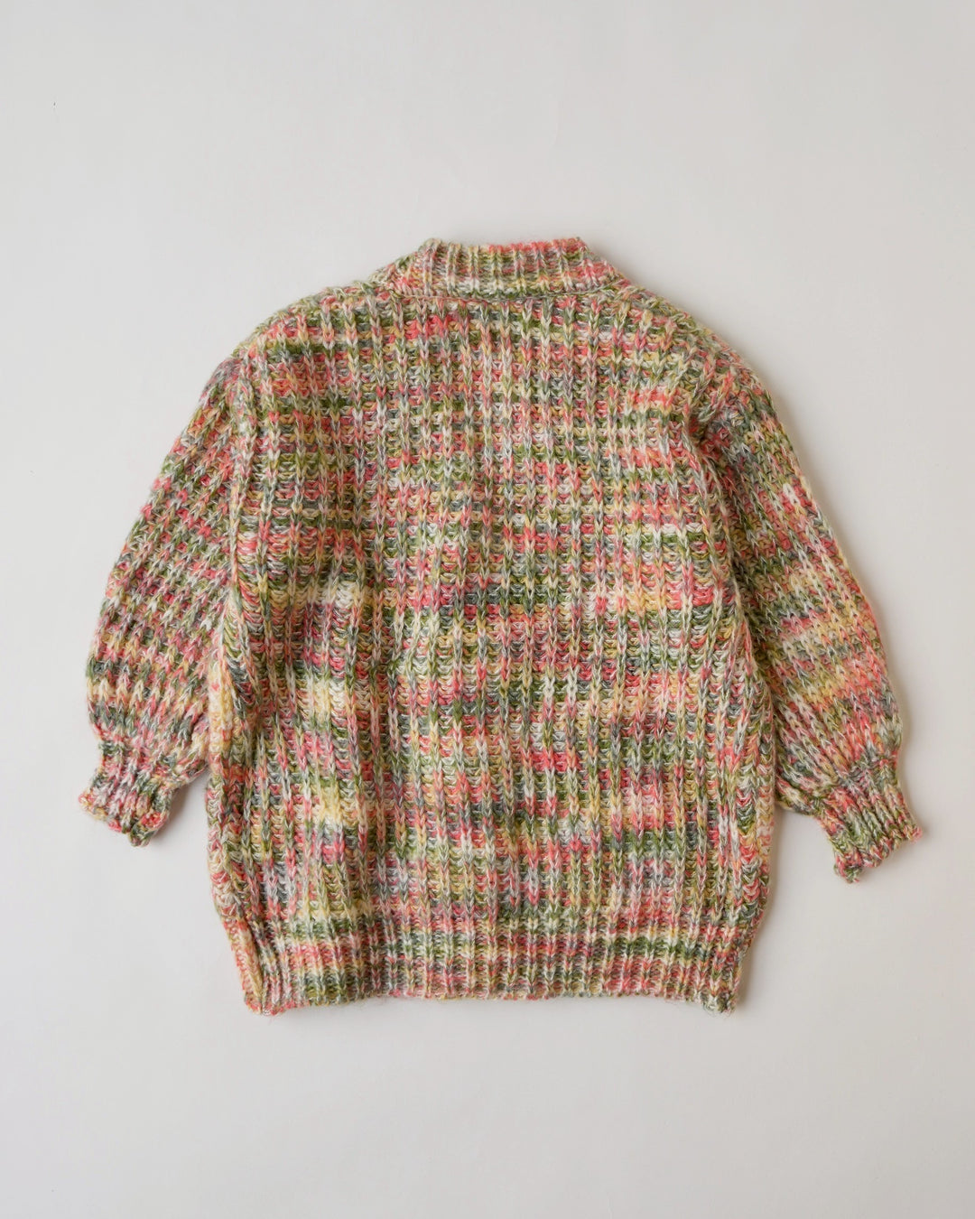 ミックスカラーニットカーディガン