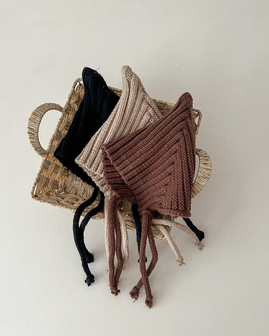 とんがりリブニットボンネ