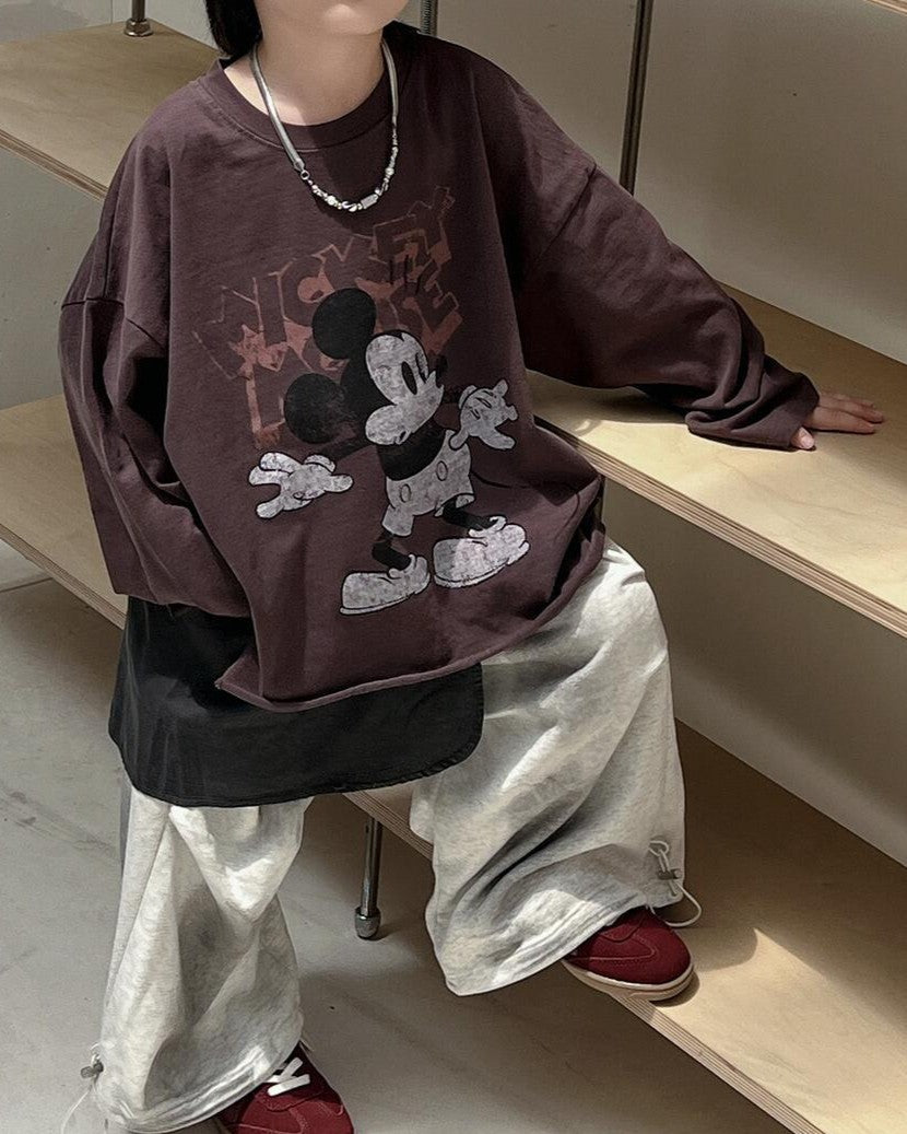 MickeyカットオフワイドロンTee