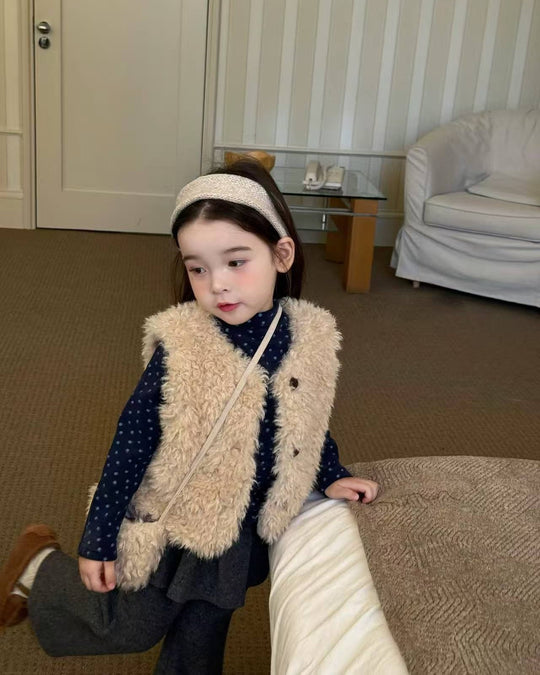 ミニバッグ付ファーベスト