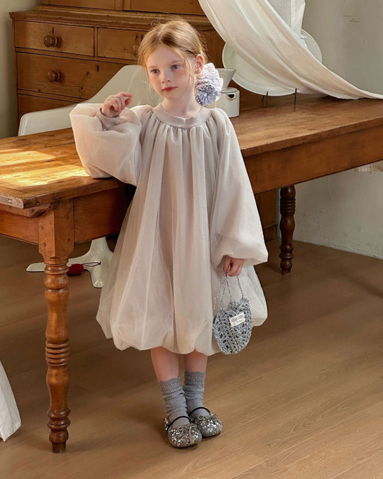 ラメチュールバルーンワンピース