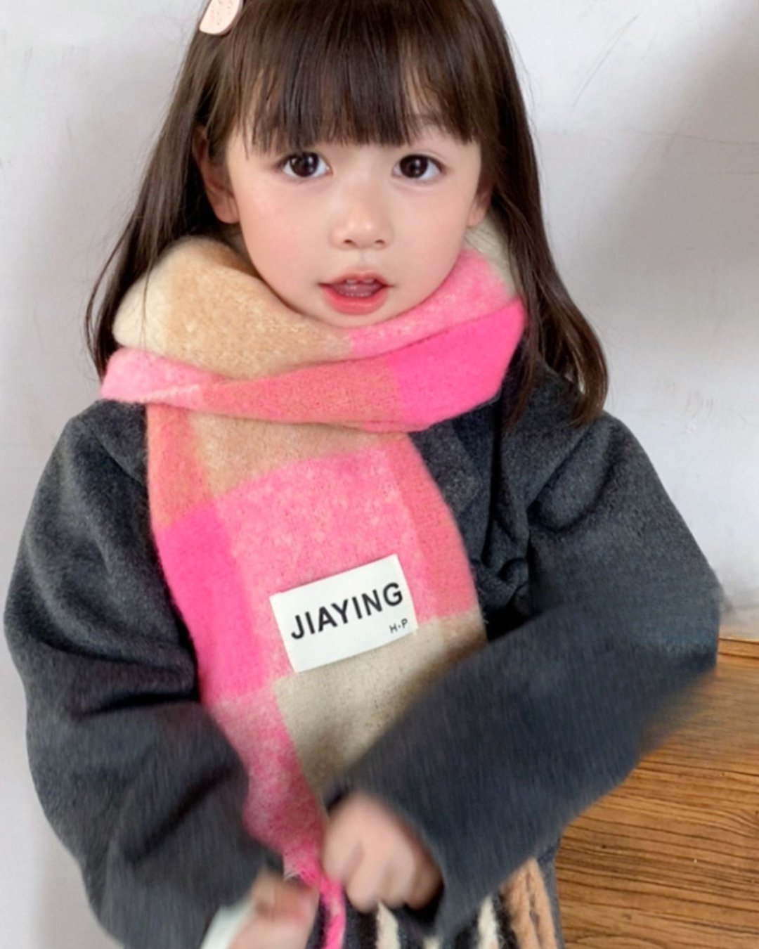 ブロックチェックマフラー