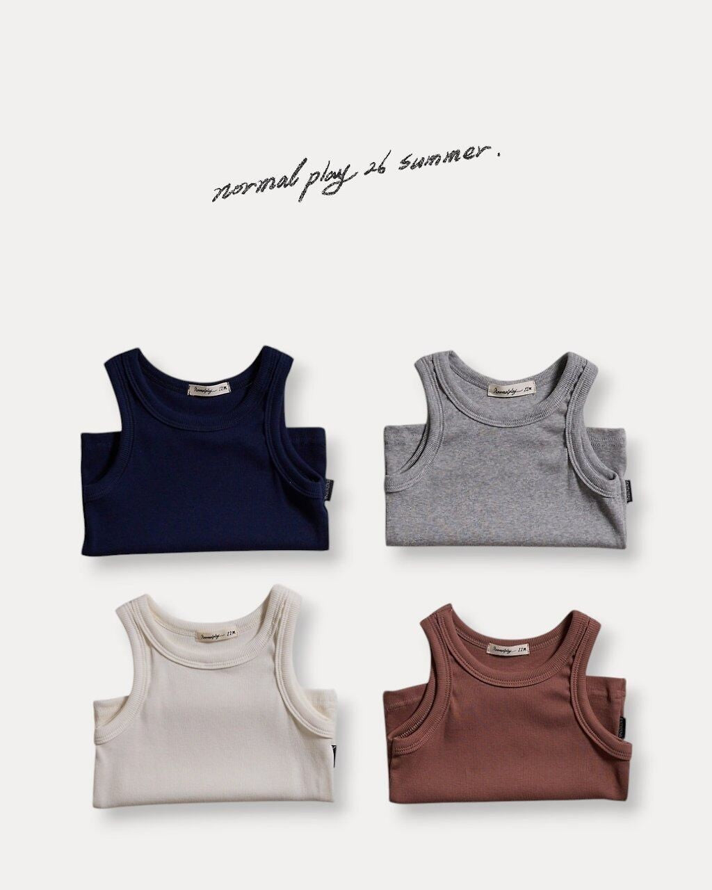 [NORMAL PLAY]soft sleeveless tee[SALE]