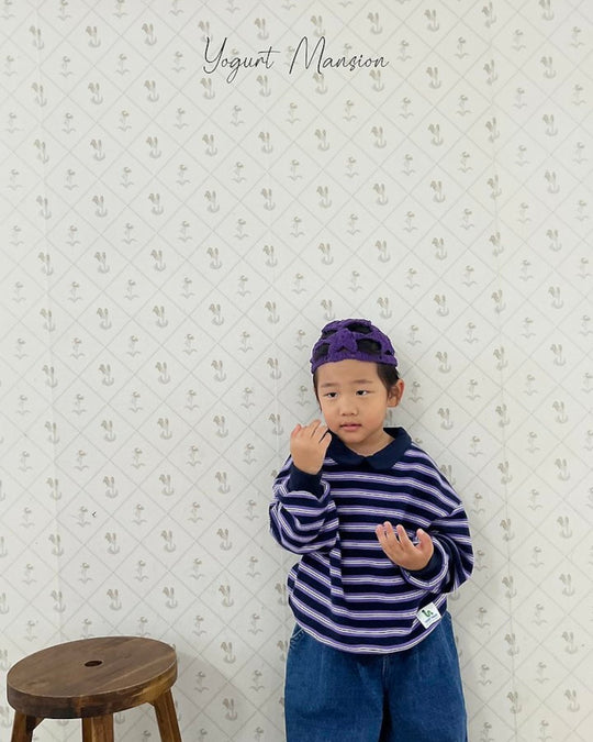 [yogurt mansion]stripe collar MTM