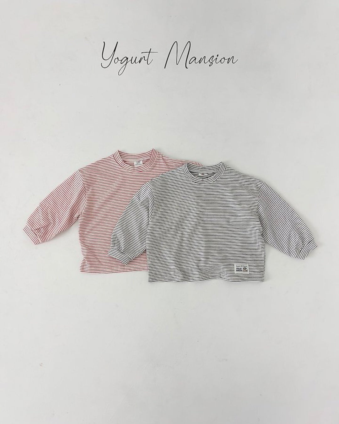 [yogurt mansion]cocoa stripe T