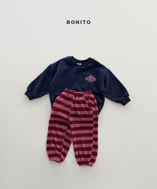 [BONITO]ボーダーニットジョガーパンツ
