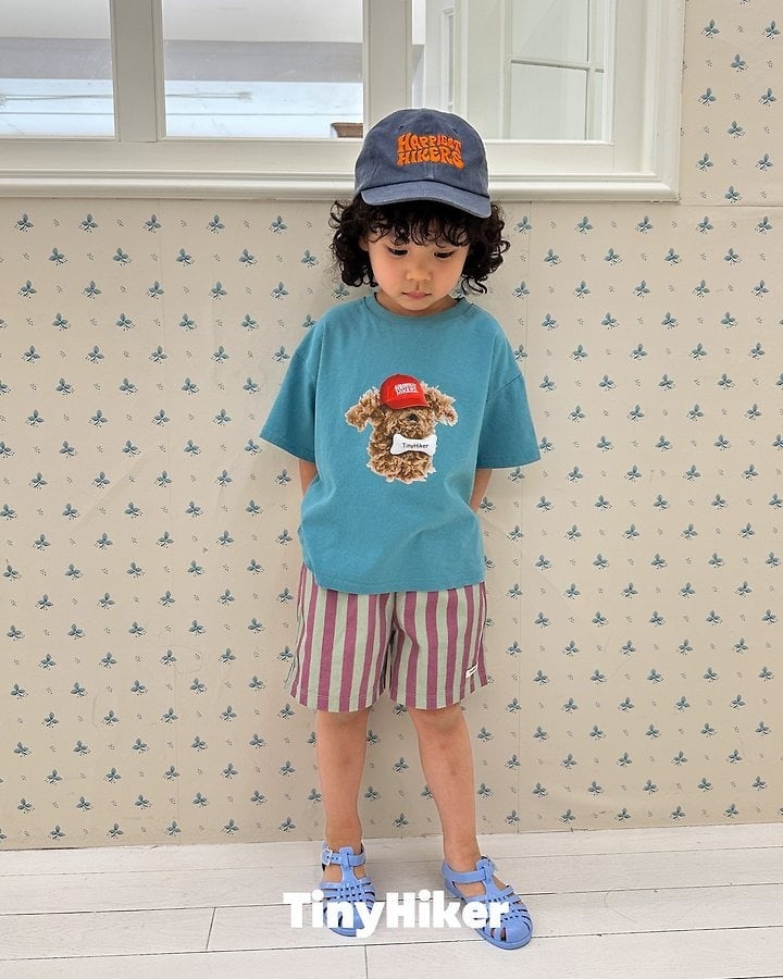 [TinyHiker]capri stripe short pants