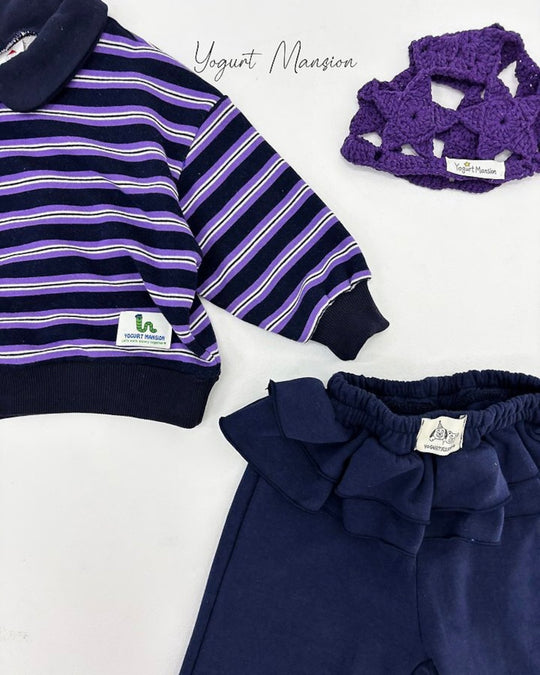 [yogurt mansion]stripe collar MTM