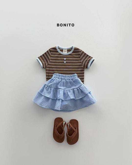 [BONITO]stripe rib T