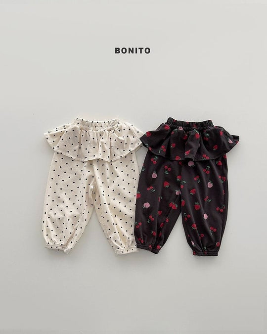 [BONITO]frill jogger pants