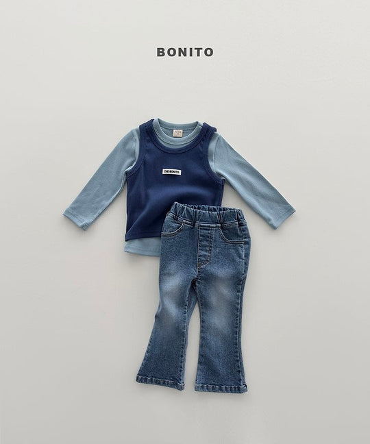 [BONITO]ブーツカットストレッチデニムパンツ