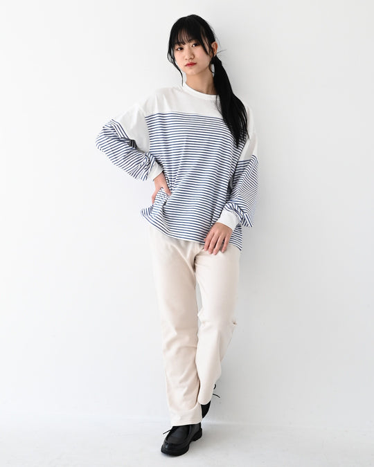 [FOV]ボーダー切り替えL/S Tシャツ615405