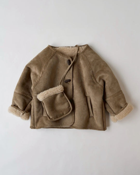 ミニバッグ付ムートンコート