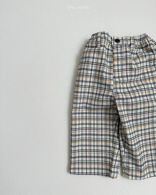 [minirobe]Adele Check Pants