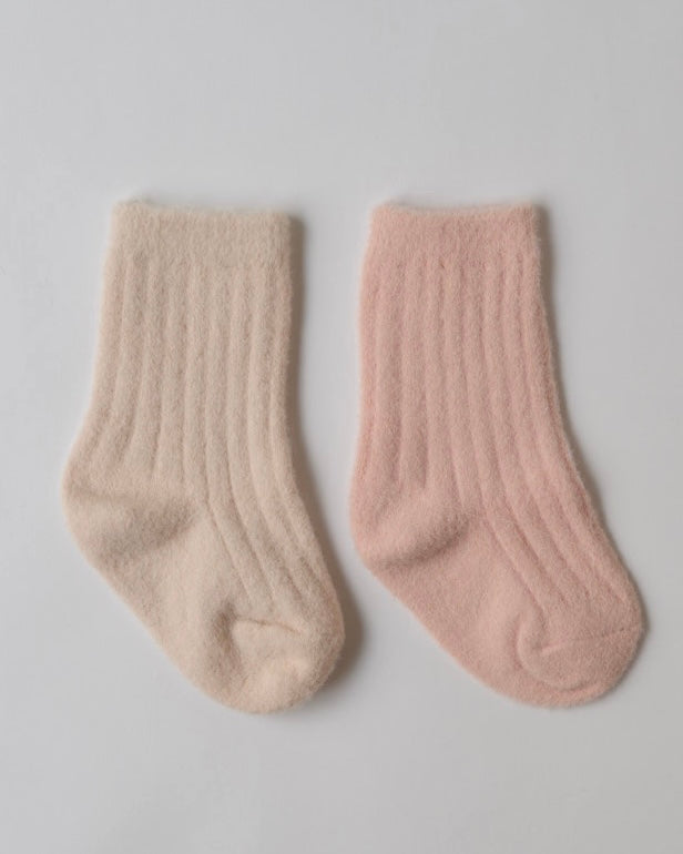 ふわもちベビーソックス2足セット