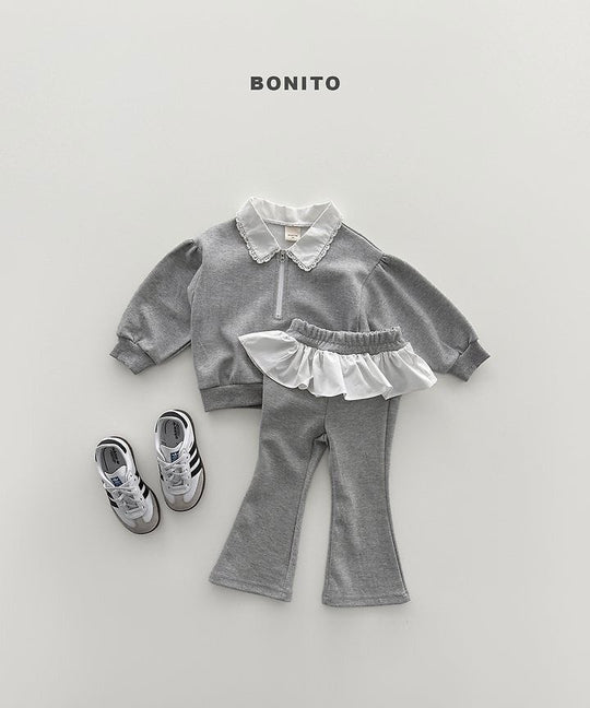 [BONITO]シャーリングカラーセットアップ