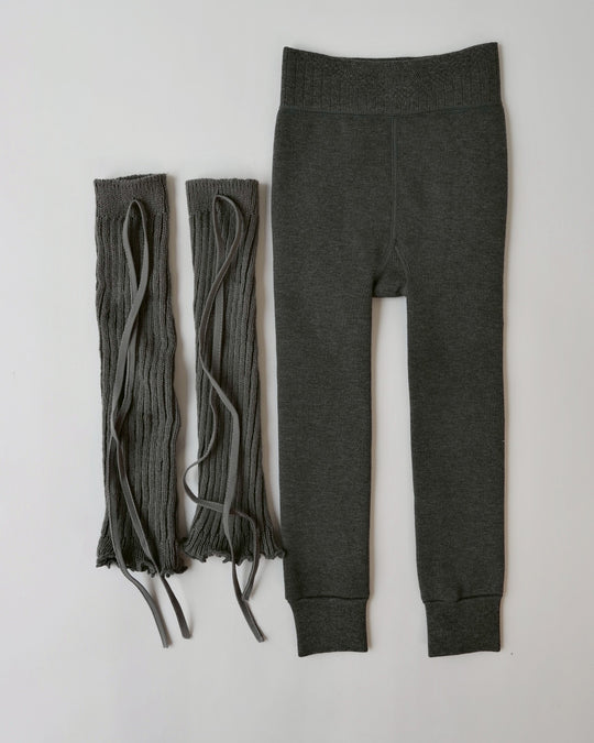 レッグウォーマー付裏起毛レギンス