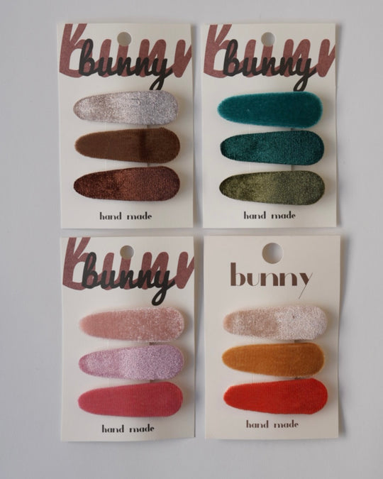 ベロアパッチンピン