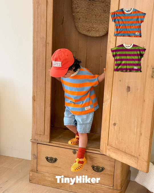 [TinyHiker]willy border striped T[SALE]
