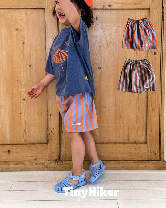 [TinyHiker]capri stripe short pants[SALE]