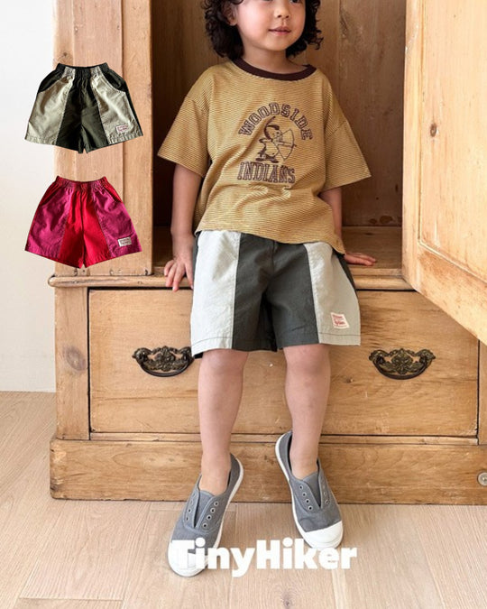 [TinyHiker]venice color block short pants[SALE]