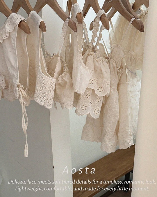 [AOSTA]Lace Jenny OpenVest