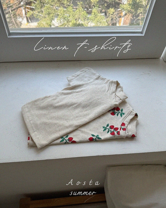 [aosta]linen short sleeve T