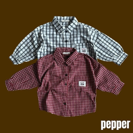 [pepper]クッキーチェックシャツ