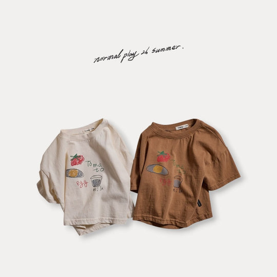 [NORMAL PLAY]egg short sleeve T