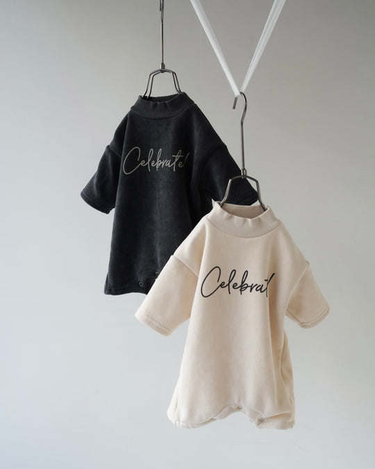 [nunu biel]plum裏起毛ロンパース