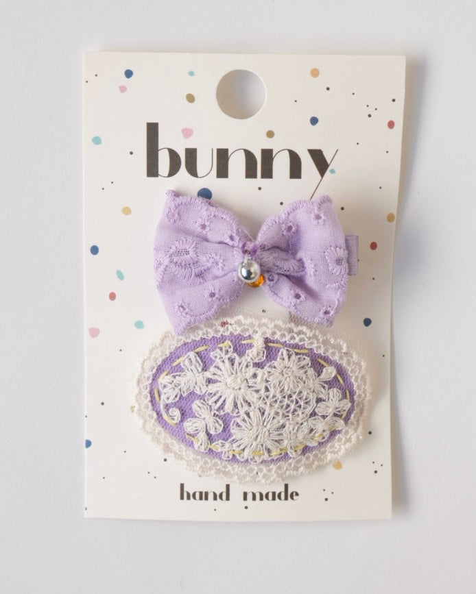 レースパレットヘアアクセ