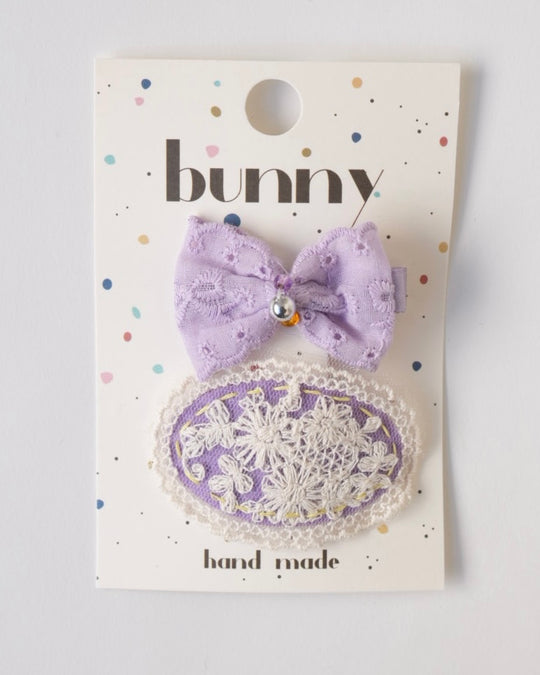 レースパレットヘアアクセ