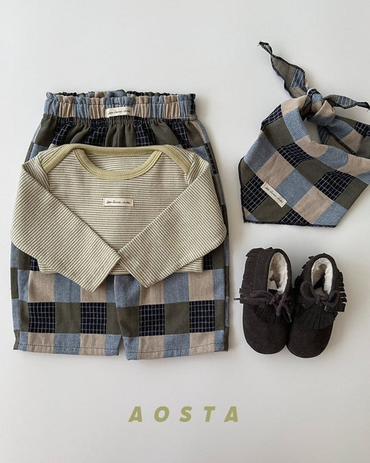 [AOSTA]Patchwork Scarf