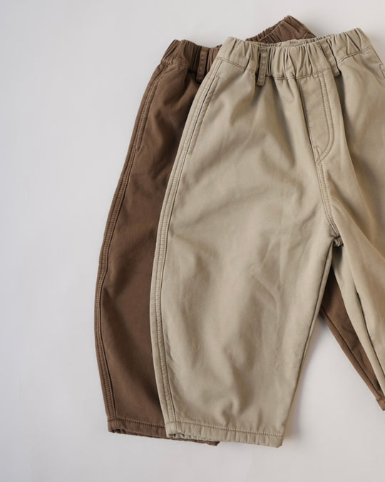 カーブ裏起毛パンツ