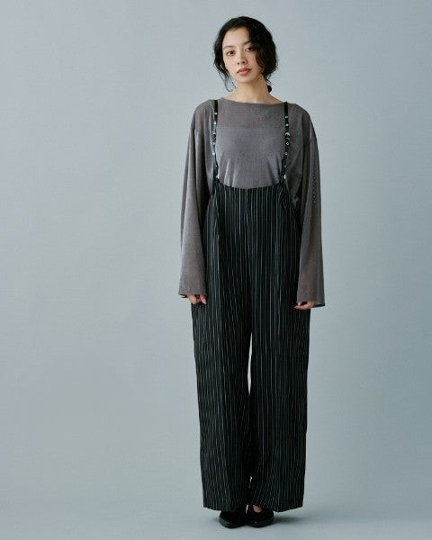 ヘリンボーンストライプサス付パンツ