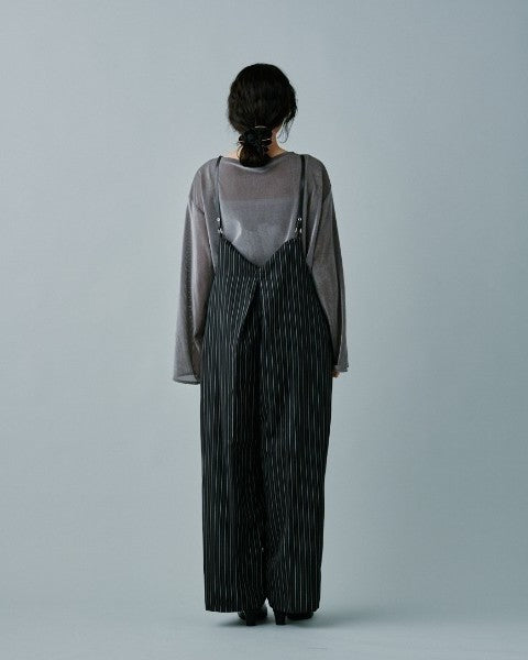 ヘリンボーンストライプサス付パンツ