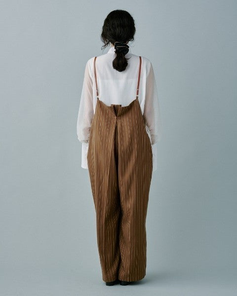 ヘリンボーンストライプサス付パンツ