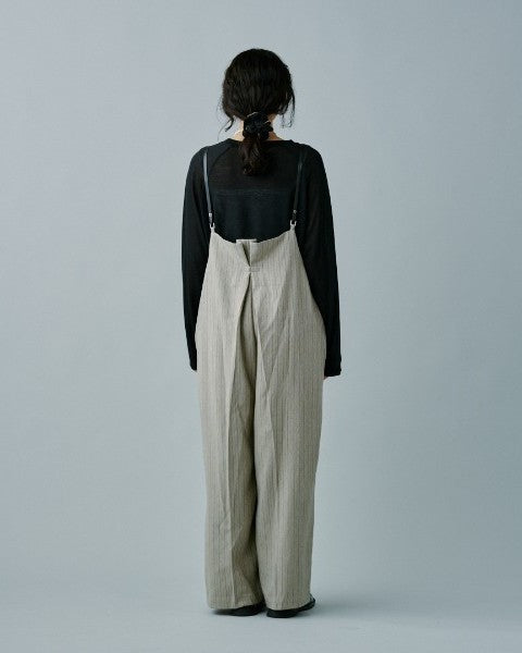 ヘリンボーンストライプサス付パンツ