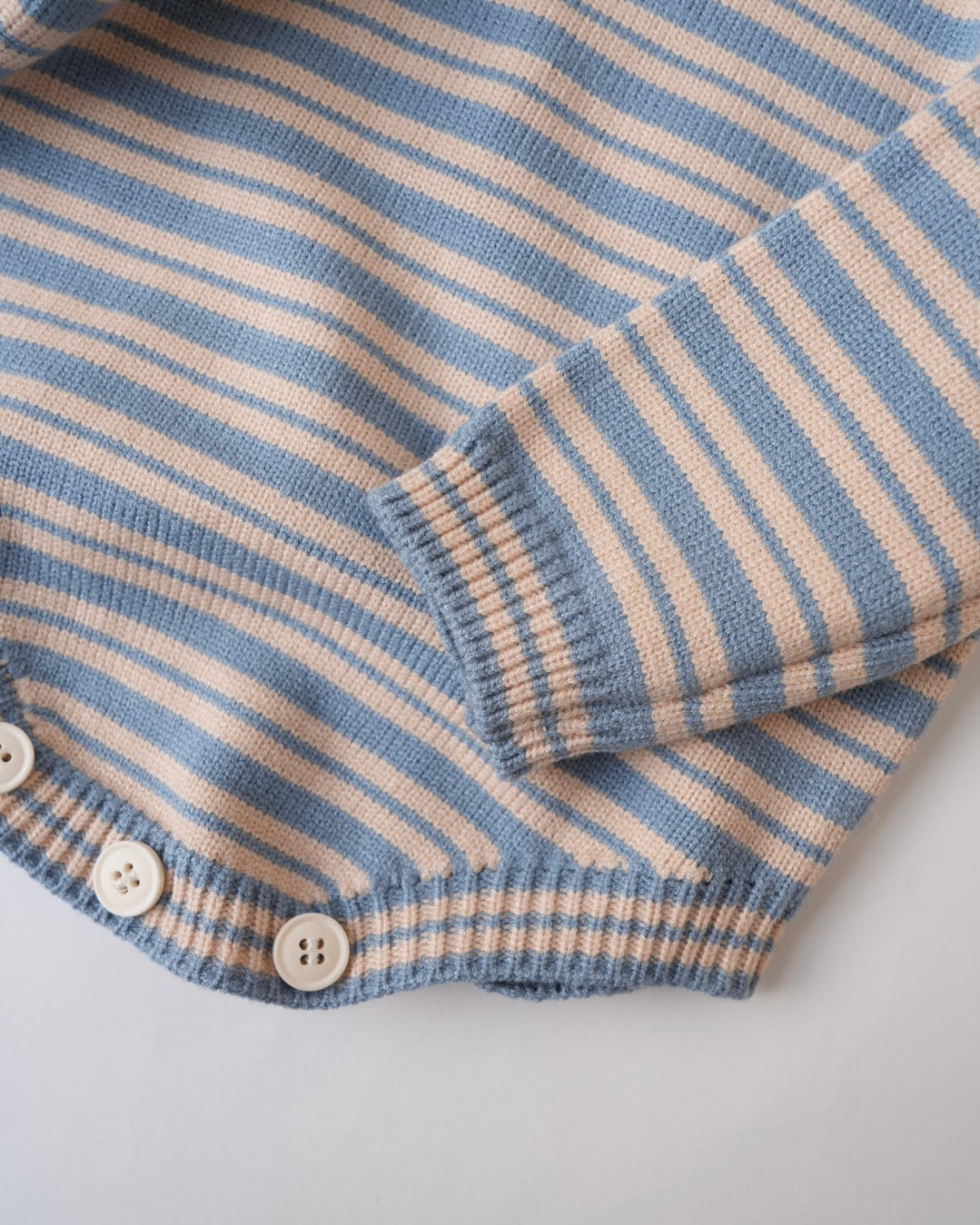 ミックスボーダーニットロンパース