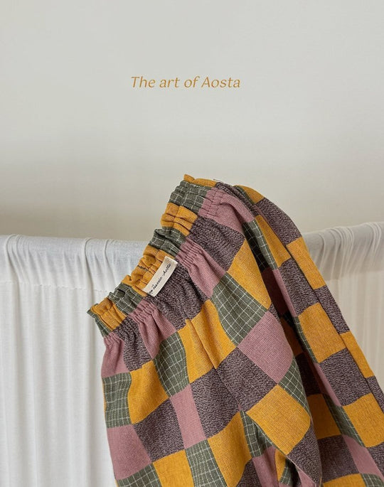 [AOSTA]Patchwork Pants