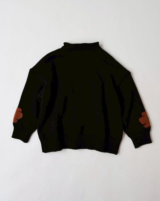 フラワージャガードニット