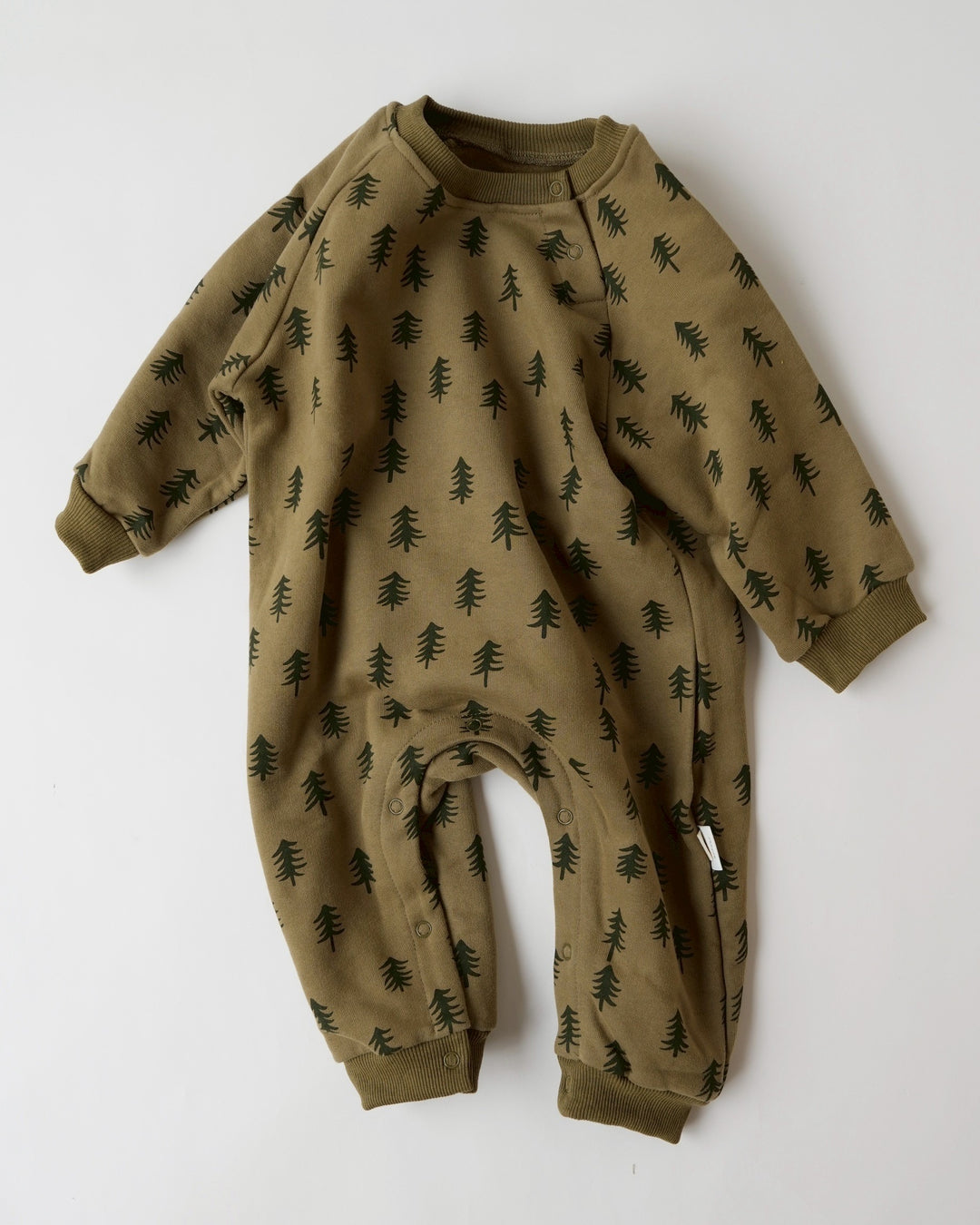 裏フランネルプリントロンパース