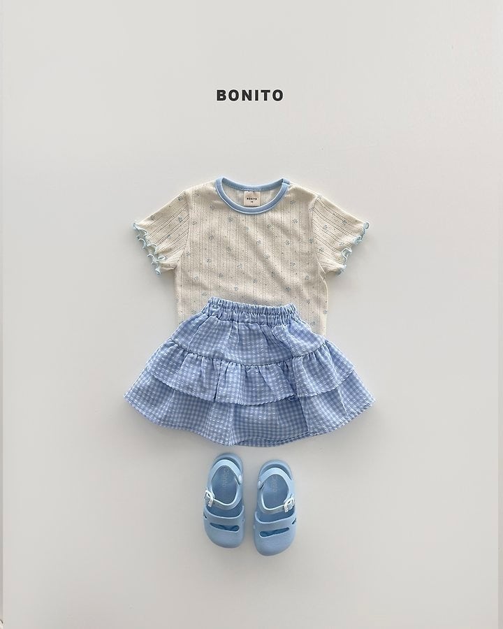 [BONITO]bloom eyelet T