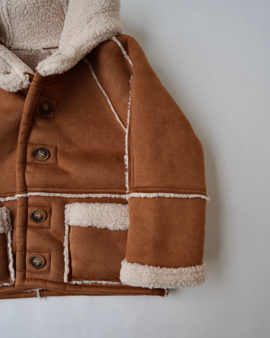 ムートンボアフーディジャケット