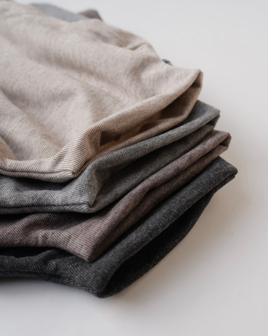 裏起毛モックネックトップス