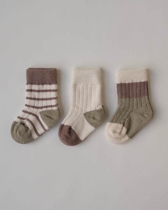 BABYふわふわソックス3足セット